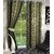 Green,White Polyester Door Stitch Curtain Feet (Combo Of 2)