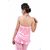 Fashion Zilla Pink Polyester Plain Night Gowns  Nighty - 3 Pcs. Set