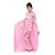 Fashion Zilla Pink Polyester Plain Night Gowns  Nighty - 3 Pcs. Set