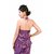 Fashion Zilla - Purple Halter Neck Nighty - 3 Pcs. Set