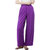 Pistaa Womens Rayon Solid Purple Ethnic Plazzo Pant Bottom