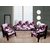 Fk Beidge Purple Geometric Design Digitally Printed Sofa Cover