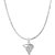 Om Jewells Sterling Silver Side-pose Butterfly pendant with CZ stones PD7900605N