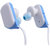 Dyna Wireless Sports Bluetooth Headset White Blue