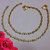 GoldenSilver Alloy Gold Plated Anklets For Women