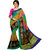SuratTex Multicolor Silk Printed Saree With Blouse