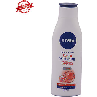 nivea extra whitening cell repair & uv protect body lotion price
