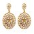 Kriaa Gold Plated Gold Gold Dangle Earrings for Women