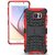Feomy Kick Stand Armor Hybrid Bumper Cover For Samsung Galaxy Note 5 -Red