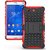 Feomy Kick Stand Armor Hybrid Bumper Cover For Sony Xperia Z3 Compact -Red