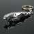 love4ride Jaguar Silver Metallic Keychain - Set Of 1