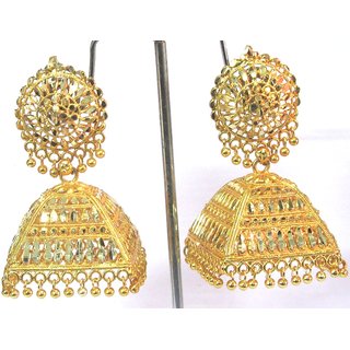 Gold earrings design for dulhan store