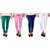 Stylobby Green, Baby Pink, Blue And White Kids Legging Pack Of 4