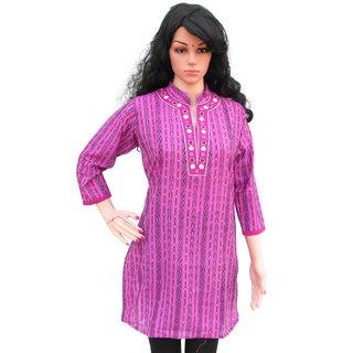 Regular Handcrafted Black Sambalpuri Kurti