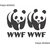 Pair of 2 WWF panda logo sticker for animal lovers