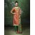 Manvaa Dashing Orange Silk Embroidered Dress MaterialPMNV4DRC51016