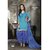 Manvaa Lilt Blue Crepe Printed Unstitched Patiyala SuitRSNH9007