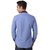 Warewell Mens Slim Fit Pure Cotton Blue Shirt