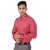 Warewell Mens Slim Fit Pure Cotton Pink Shirt