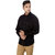 Warewell Mens Slim Fit Pure Cotton Black Shirt