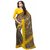 Manvaa Susurrous Grey With Yellow Georgette Designer Printed SareeKR1078