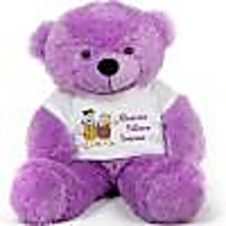 purple color teddy bear