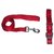 Pet Club51 HIGH QUALITY STYLISH DOG COLLAR AND LEASH WITHOUT PADDING 1 NCH-RED