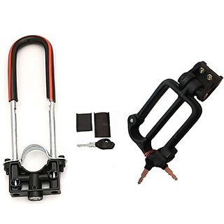 Buy Autostark Scooty Front Shocker Lock With Helmet Lock Tvs Wego
