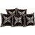 Home Castle set of 5 Premium Designer Floral Cushion Covers ( CC-HC-02) Brown