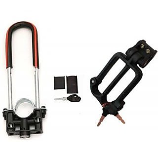 Buy Autostark Bike Front Shocker Lock With Helmet Lock Hero Splendor Plus Combo Online 349 from ShopClues