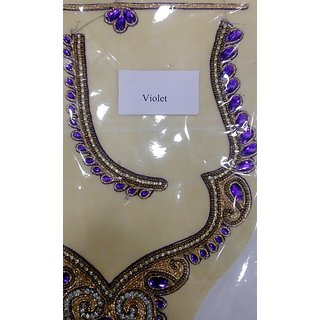 Readymade embroidered blouse neck design patch with price clearance