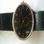 forest metalic leather belt watch
