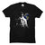 Foscous Black Color MenS Printed Cotton T-Shirt - Spaceman
