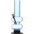 Moksha 16 Inch Tall Transparent Sky Blue 2 bulb Acrylic Bong. Tube Diameter 5cm