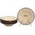 Caffeine Ceramic Handmade Marble Matte Style Soup Plates (9 inches)