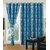PHF 3pc set Blue Polyester Window Curtains
