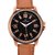 Swisstone Brown Leather Strap Analog Watch for Men/Boys-ST-GR003-BLK-BRW
