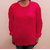 Red crochet sweater