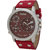 Stylox Round Dial Red Other Strap Quartz Watch For Men