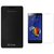 SS Flip Cover For  Lenovo K3 Note -Black With Tempered Glass High quality HD Glass