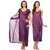 Dark Purple Satin Nighty Gown/ Maxi Maxi Wear Condition+