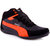 Stylos Mens Black and Orange Casual Shoes