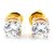 Enzy Gold Plated American Diamond Gold Studs For Women