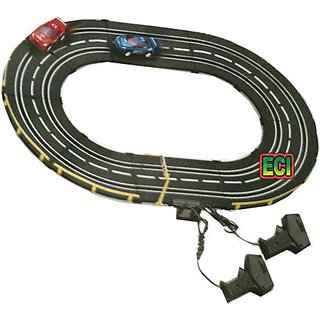 CROWN 2 F1 Cars Road Racing Indoor Game Electronic Track Remote Control Race Toy
