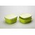 Cutting EDGE Snap Tight Storage Containers Set Of 4 Light Green 2nos 1500 ml and 2 nos 2000 ml