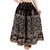 Decot Paradise Black color Animal printed Cotton long Skirt For Womens