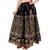 Decot Paradise Black color Animal printed Cotton long Skirt For Womens