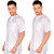 Jay Enterprise -Sadra (Pehran)-White Cotton Cambric - Pack Of 2 Pcs