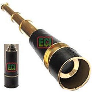 CROWN 32 Inch Long Nautical Terrestrial Brass Antique Marine Telescope Foldable