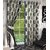 K Decor Polyester Green Abstract Door Curtains Set of 2 (DCN-056) (4 Feet X 7 Feet)